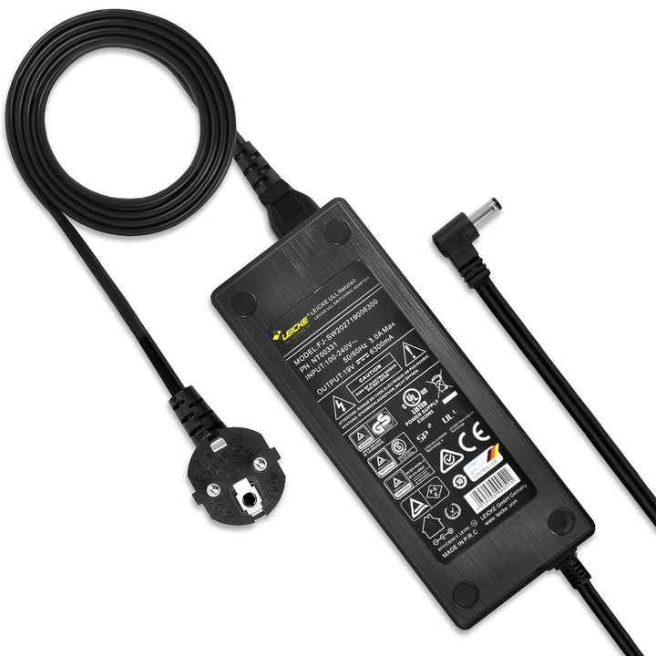 LEICKE ULL Netzteil 19V 6,32A/6,3A 120W | TÜV-zertifiziert | kompatibel mit SilverStone SST-VT02B -