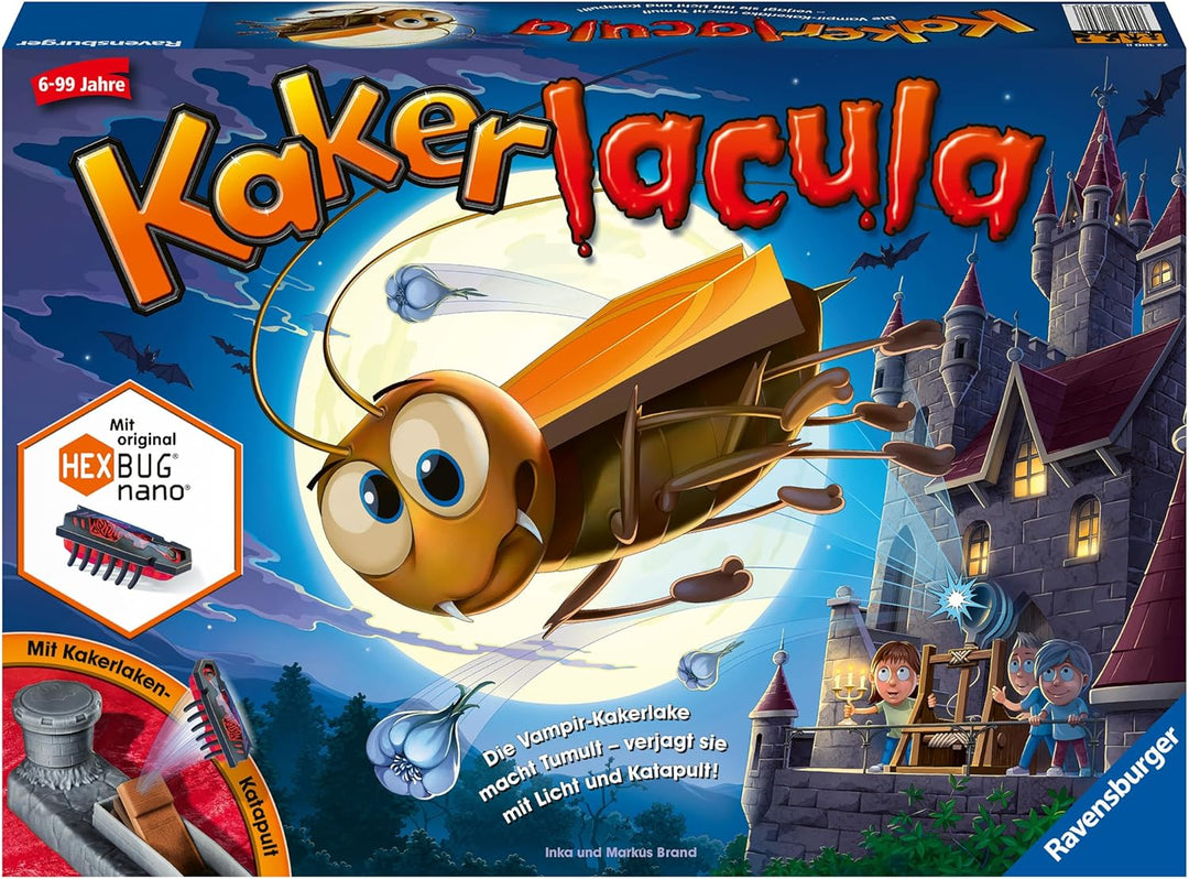 Ravensburger 22300 - Kakerlacula - Aktionsspiel mit elektronischer Kakerlake für Gross und Klein, Fa