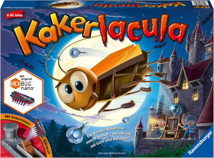 Ravensburger 22300 - Kakerlacula - Aktionsspiel mit elektronischer Kakerlake für Gross und Klein, Fa