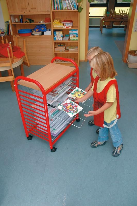 Avantgarde Trocknungswagen für DIN A3-Format - Papier trocknen Schule Kinder Schüler Papiertrocknung