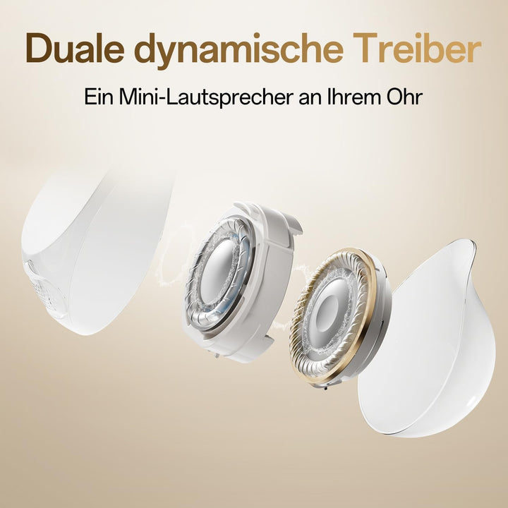 Oppo Enco Clip2 Open Ear Kopfhörer, Knochenleitungs-Anrufe,Grey, Grey