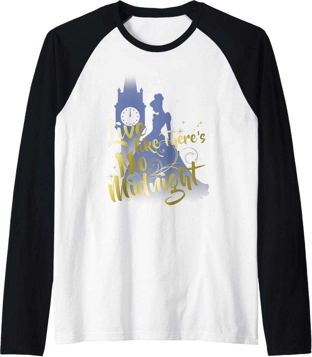 Disney Cinderella Silhouette Live Like There's No Midnight Raglan