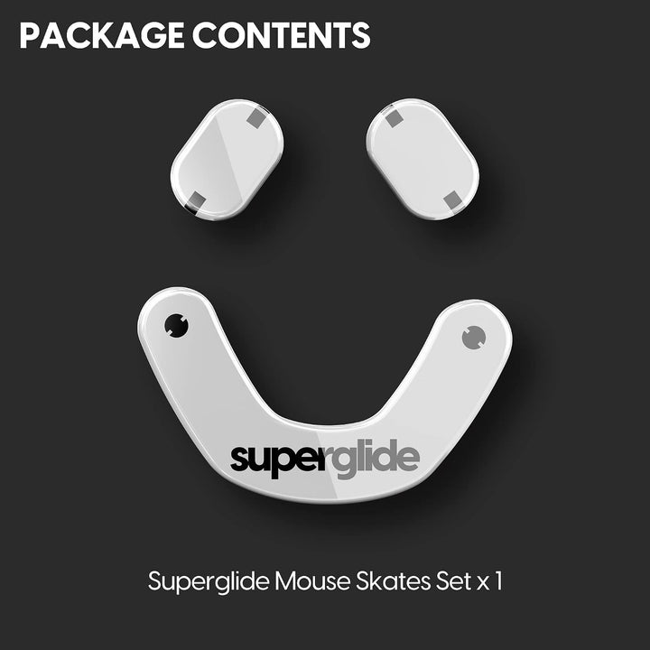 Pulsar Gaming Gears Superglide Type-S Skates für SteelSeries Prime, Weiss