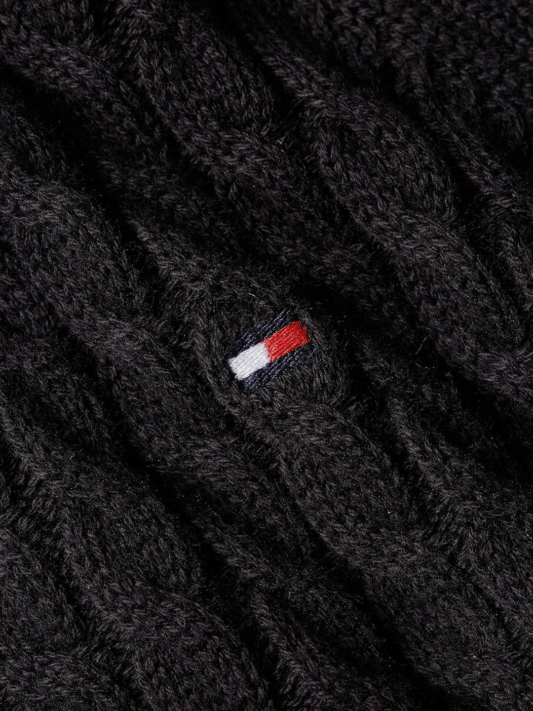 Tommy Hilfiger Damen Pullover C-Neck Strickpullover XS Schwarz (Black), XS Schwarz (Black)