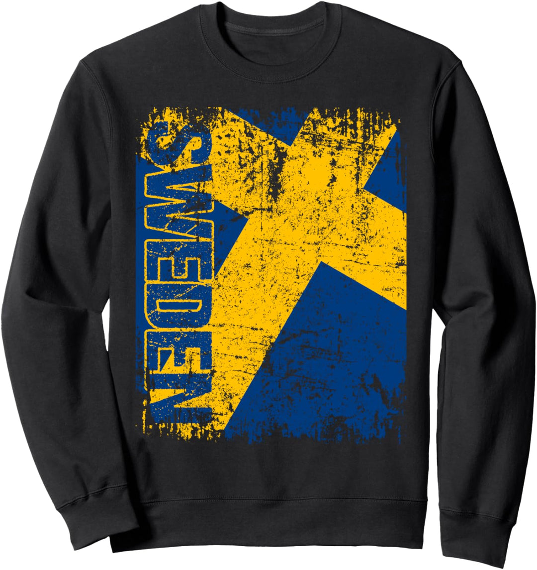 SCHWEDEN Flagge Damen Herren Kinder SCHWEDEN Sweatshirt