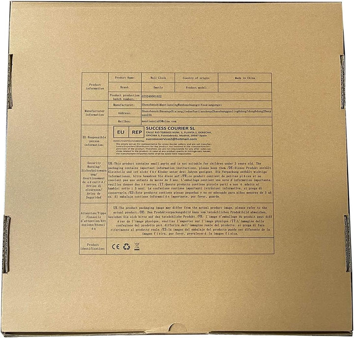 Smotly Vinyl Wanduhr, Mythical Beast Flying Dragon Theme Silent Wall Clock with LED Night Light Funk