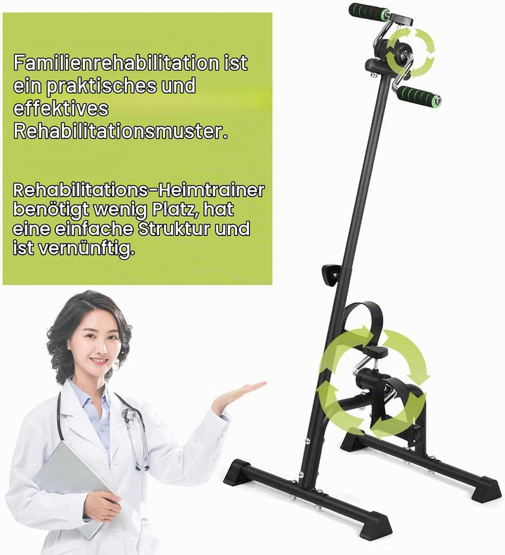 Pedaltrainer für Senioren, verstellbares Widerstandsfahrrad für Arm- und Beintraining, tragbares Phy