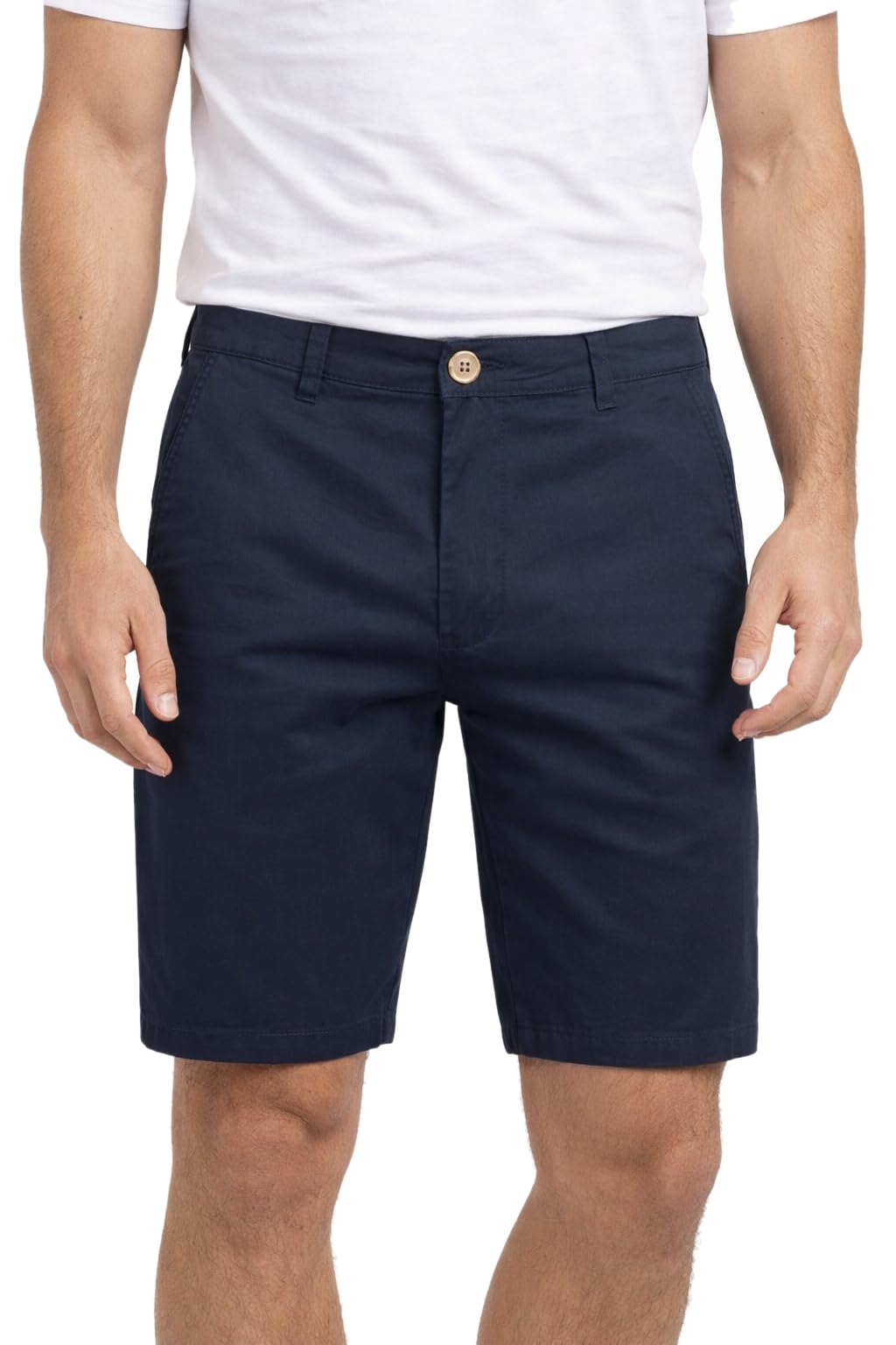 Xact Herren Chino Shorts Baumwoll Stretch Regular Fit Kurze Hose Sommer Bermuda Golf Business Casual