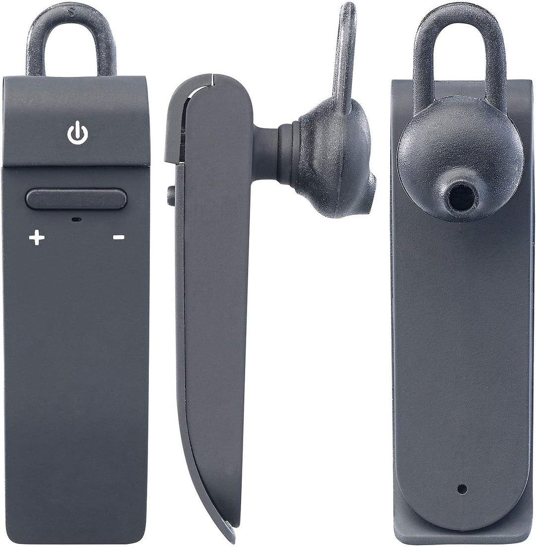 Callstel Sprachübersetzer: 2in1-Live-Übersetzer und In-Ear-Mono-Headset, kabellos, Bluetooth, App (T
