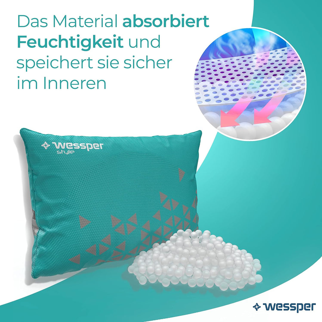 Wessper Luftentfeuchter Kissen für Innenraum, Entfeuchter Beutel Wiederverwendbar aus Silica Trocken