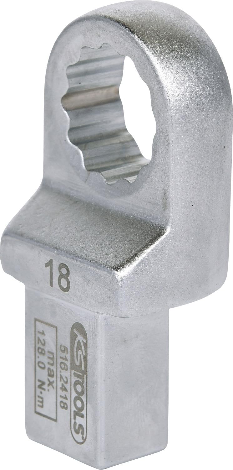 KS Tools 516.2418 14x18mm Einsteck-Ringschlüssel, 18mm 18 mm, 18 mm