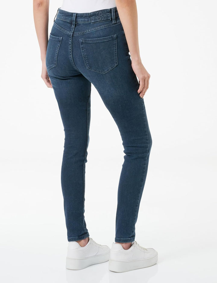 s.Oliver Damen Jeans Hose, Izabell Skinny Leg 32W / 30L Blau, 32W / 30L Blau