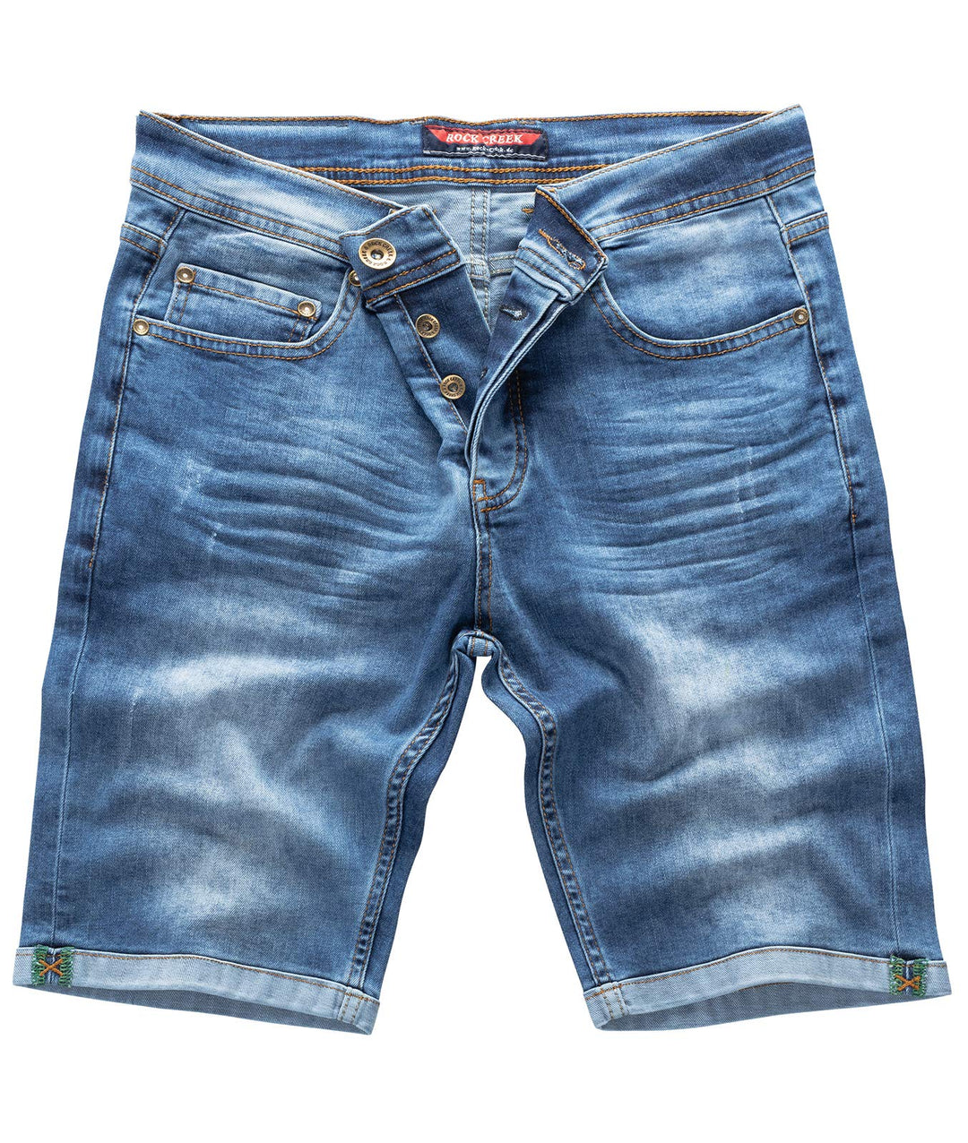 Rock Creek Herren Shorts Jeansshorts Denim M50 29W Dark Blue, 29W Dark Blue