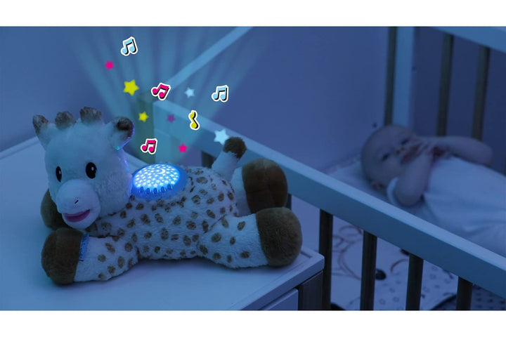 Sophie la Girafe 3-in-1 Nachtlicht für Babys ab der Geburt | Sternprojektor | 15 Schlaflieder | trag