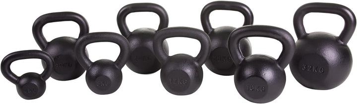 Sport-Thieme Gusseisen Kettlebell pulverbeschichtet | Hohe Langlebigkeit | Hochwertige Kugelhantel i