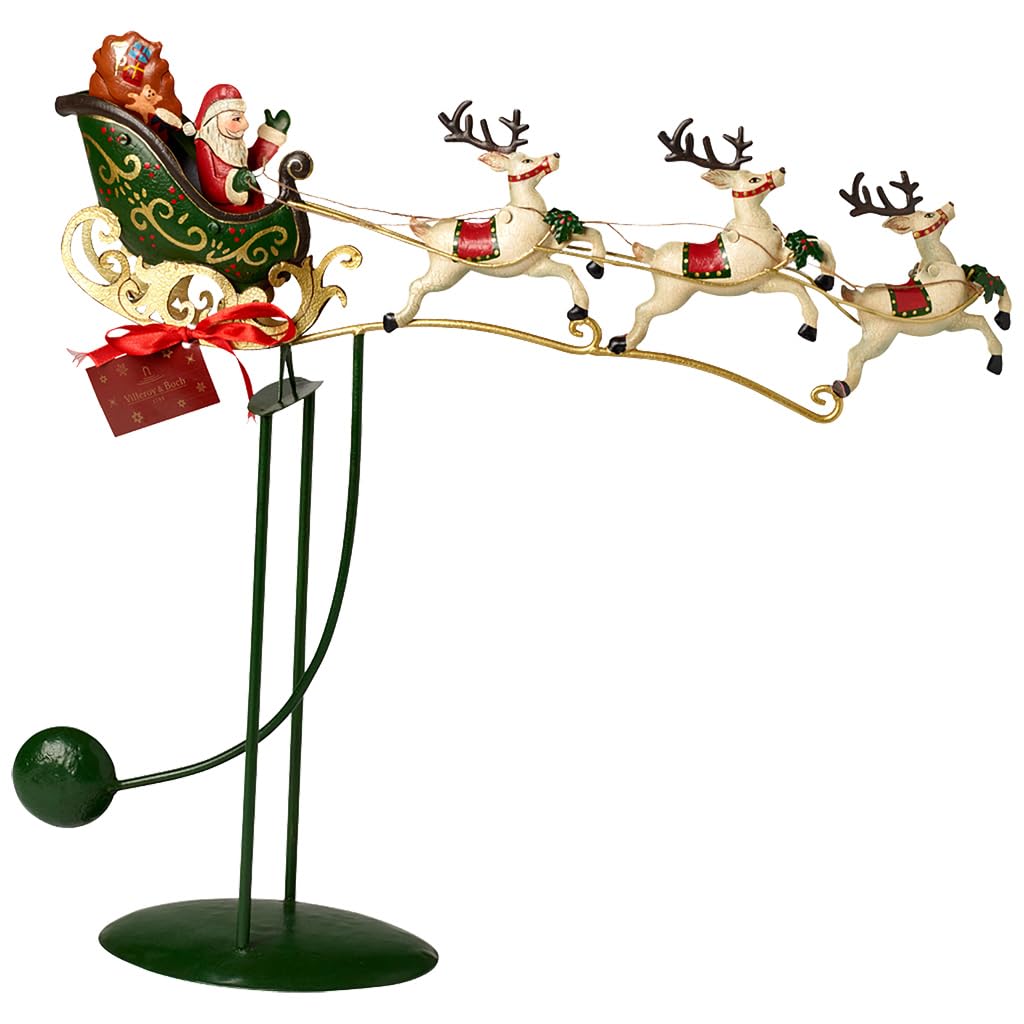 Villeroy & Boch - Winter Collage Accessoires Schaukelschlitten, bunt, 48 x 11,5 x 50