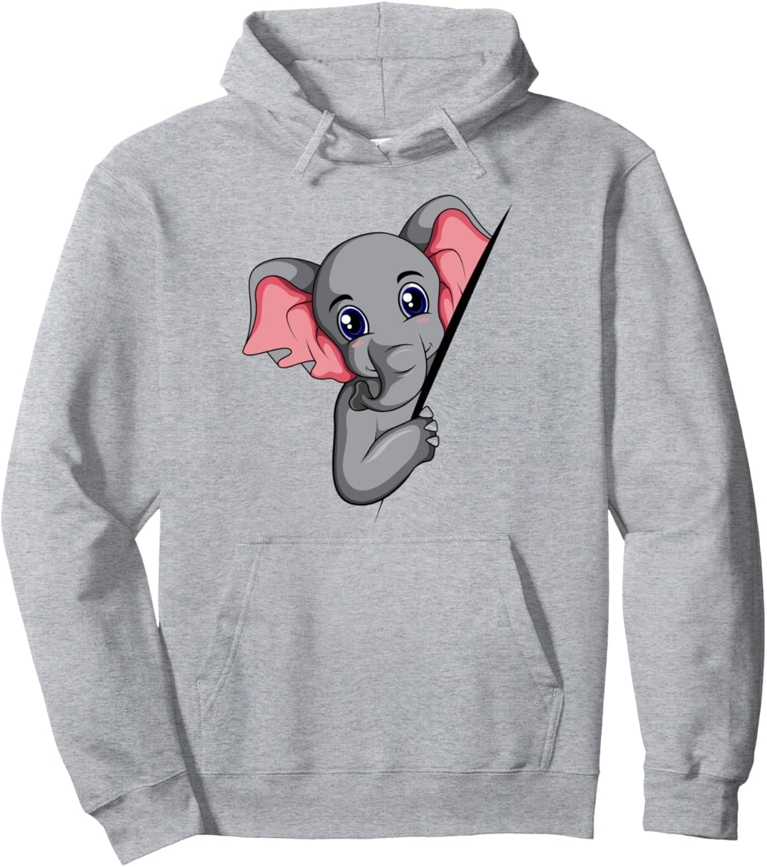 Elefant Damen Kinder Mädchen Pullover Hoodie