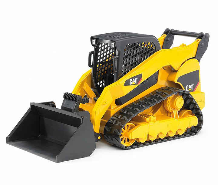 bruder 02136 - Cat Kompaktkettenlader inklusive Frontadapter - 1:16 Baufahrzeug, Baustelle, Lader, S