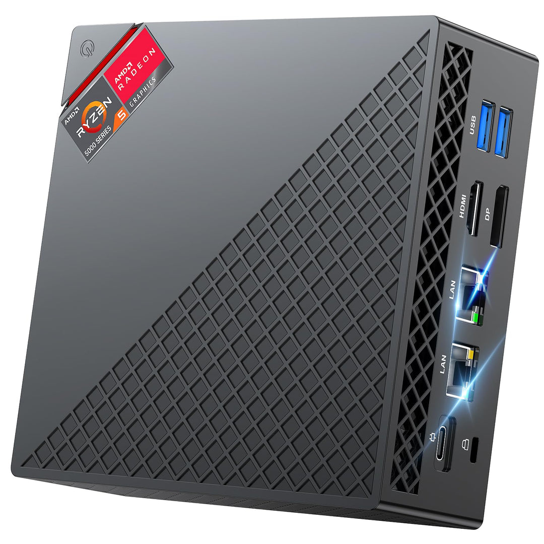 NiPoGi AM06 PRO Mini PC АMD Ryzen 7 5825U (8C/16T, bis zu 4,50 GHz), 16GB DDR4 512GB M.2 SSD Mini De