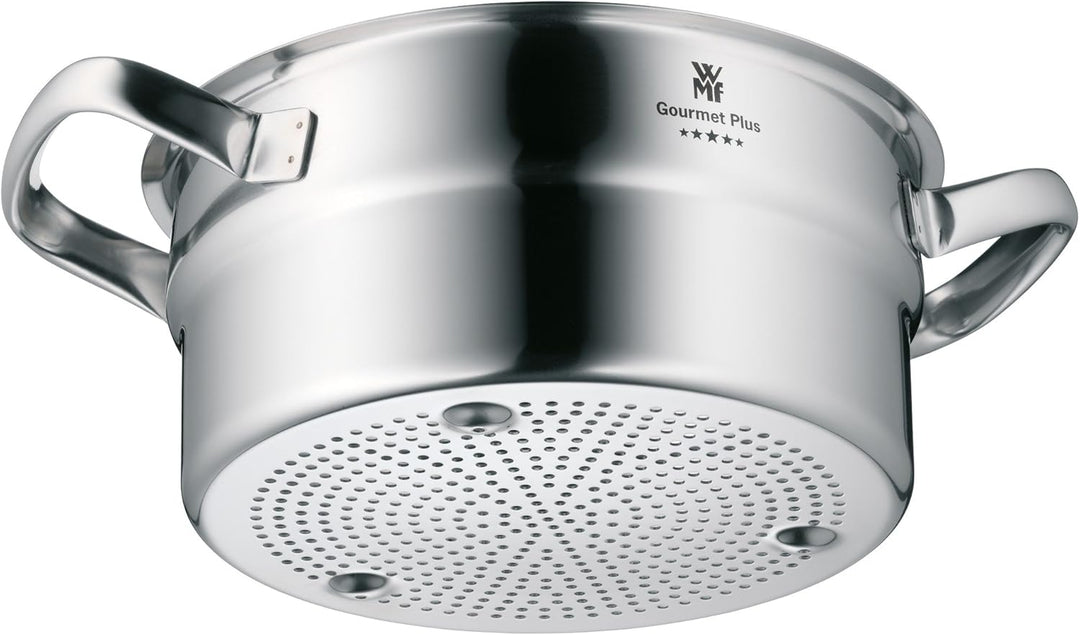 WMF Gourmet Plus Dämpfereinsatz 20 cm, Gemüse-/ Kartoffeldämpfer, Cromargan Edelstahl mattiert, spül
