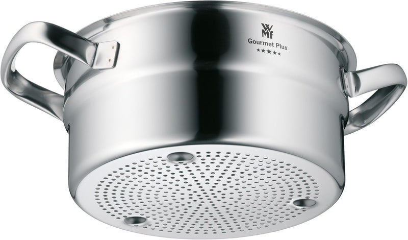 WMF Gourmet Plus Dämpfereinsatz 20 cm, Gemüse-/ Kartoffeldämpfer, Cromargan Edelstahl mattiert, spül