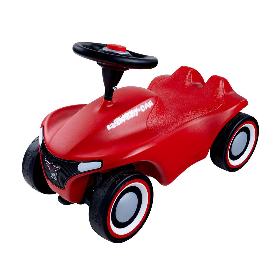 BIG-Bobby-Car-Neo Rot - Rutschfahrzeug für drinnen und draussen, Kinderfahrzeug mit Flüsterreifen im