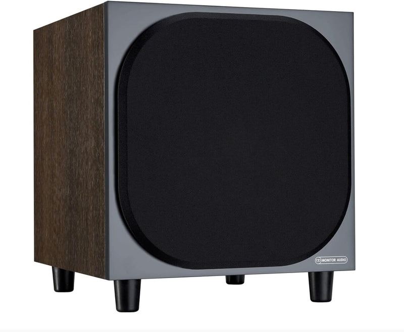 Monitor Audio Bronze W10 | Farbe: Walnuss |Subwoofer | Stück | Heimkino | 220 Watt | 10"/250 mm Chas