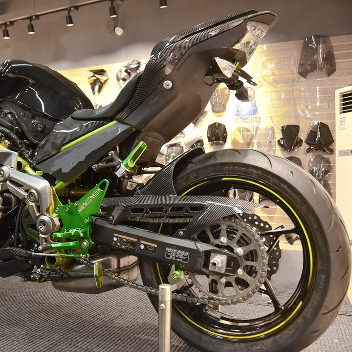 Motorrad Kohlefaser Hinterreifen Kotflügel Kotflügel Spritzschutz Schlamm Staubschutz Radabdeckung S