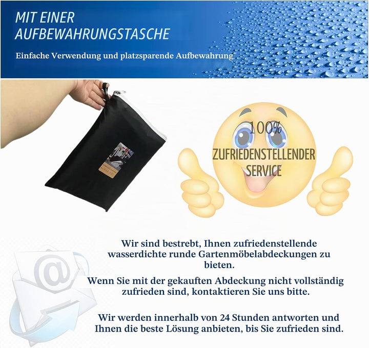 Hängeliege Abdeckung mit Reissverschluss, Schutzhülle Hängeliege mit Sonnenschirm, Abdeckung für Sch