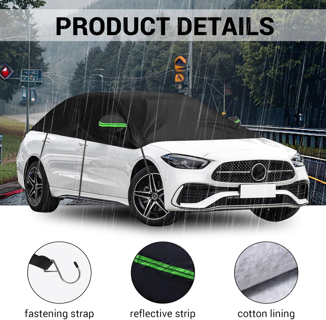 Auto Halbgarage Wasserdicht Universal Halbgarage Autoabdeckung, Abdeckplane Auto All Weather, Wasser