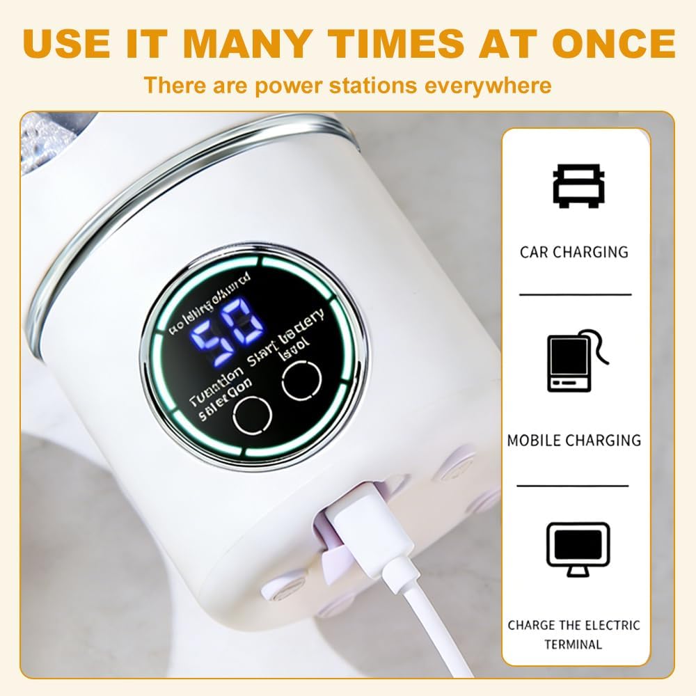 Tragbarer Mixer 700ml, Wiederaufladbar Mini Mixers with Digital Display, Mixer to Go for Milkshakes,