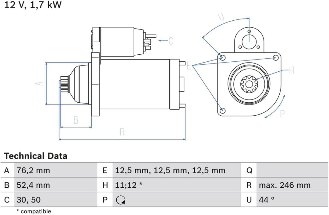 BOSCH 0986024100 Starter