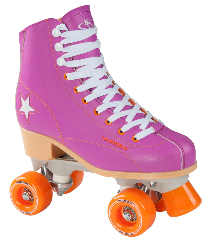HUDORA Disco Rollerskates Rollschuh Lila/Orange 35 Rollschuh, Lila/Orange 35 Rollschuh