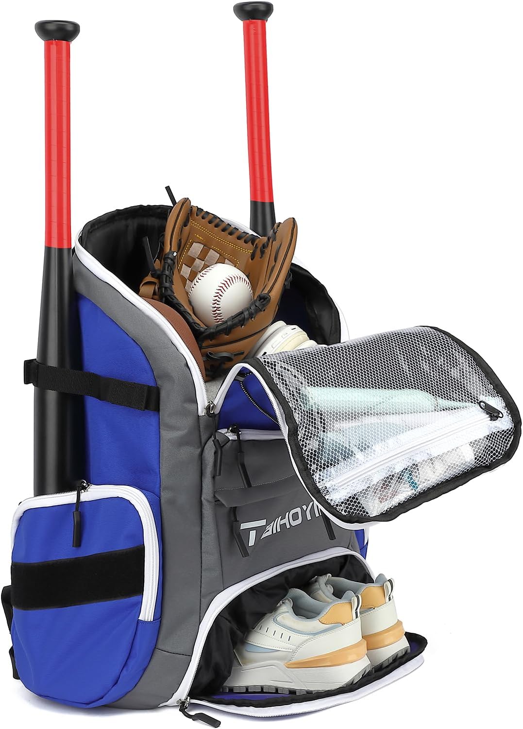 Sportrucksack Herren Damen mit Schuhfach Nassfach Wasserdicht Gym Schwimmrucksack Tagesrucksack mit