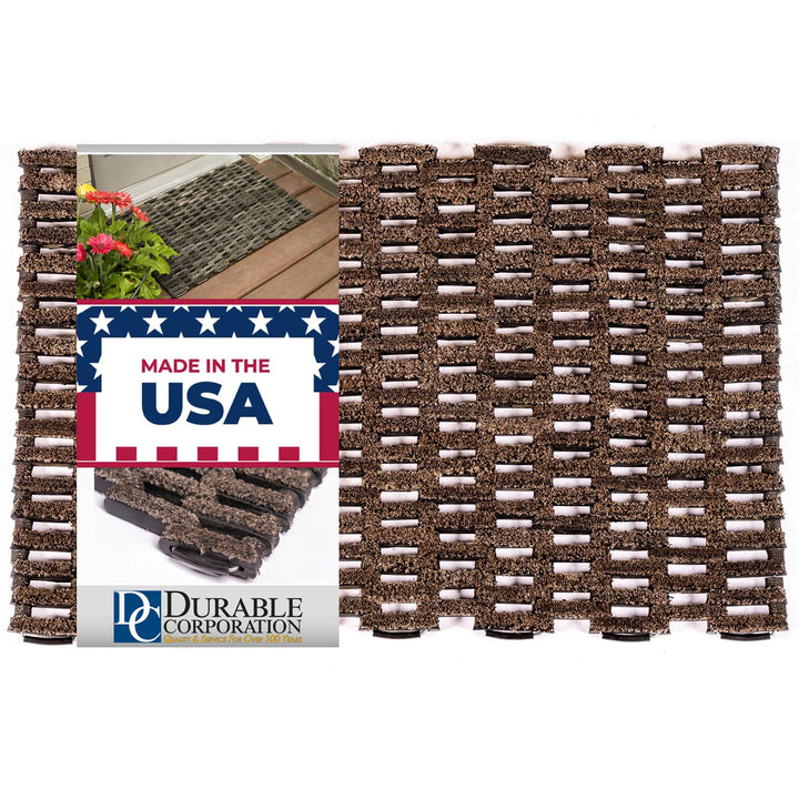 Durable Corporation-400S2030 Dura-Rug Fussmatte für den Aussenbereich, recycelter Stoff, 50,8 x 76,2