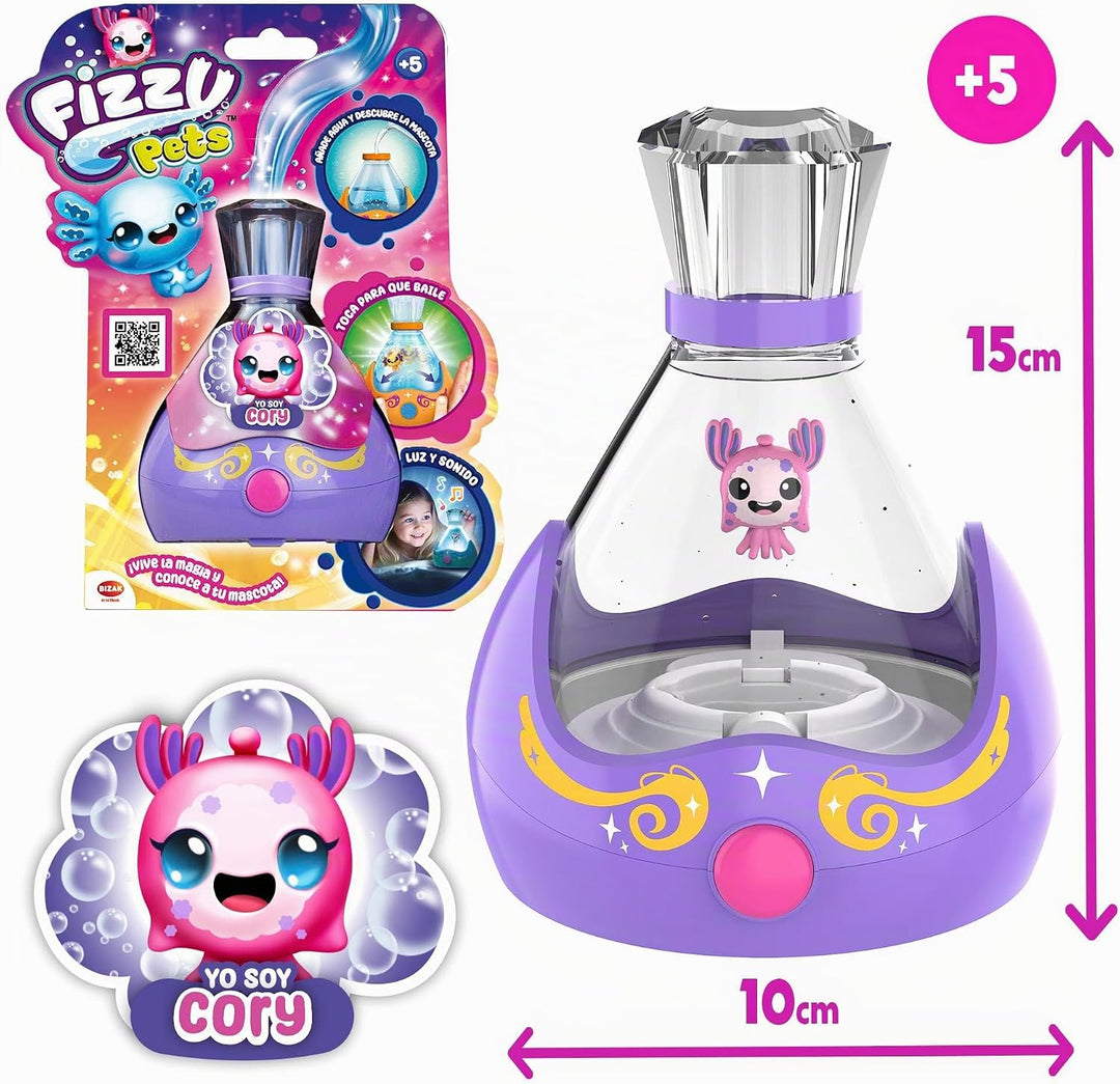 Bizak Fizzy Pets Cory, magische Überraschung, Musik und Tanz, Farbwechsel, über 5 Jahre (62009097-4)