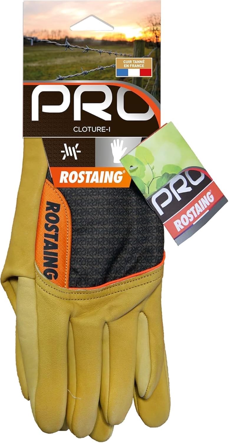 Rostain Cloture Handschuhe, Pro Stachelé, beige/braun, 27x 10 x 2 cm 2 Stück (1er Pack), 2 Stück (1e