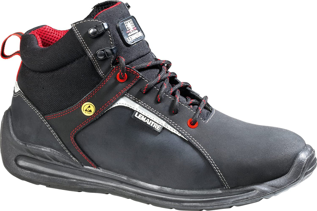 Lemaitre SUHIS30NR46 SUPER X HIGH S3 ESD Sicherheitsschuhe, Schwarz, Grösse 46 46 EU, 46 EU