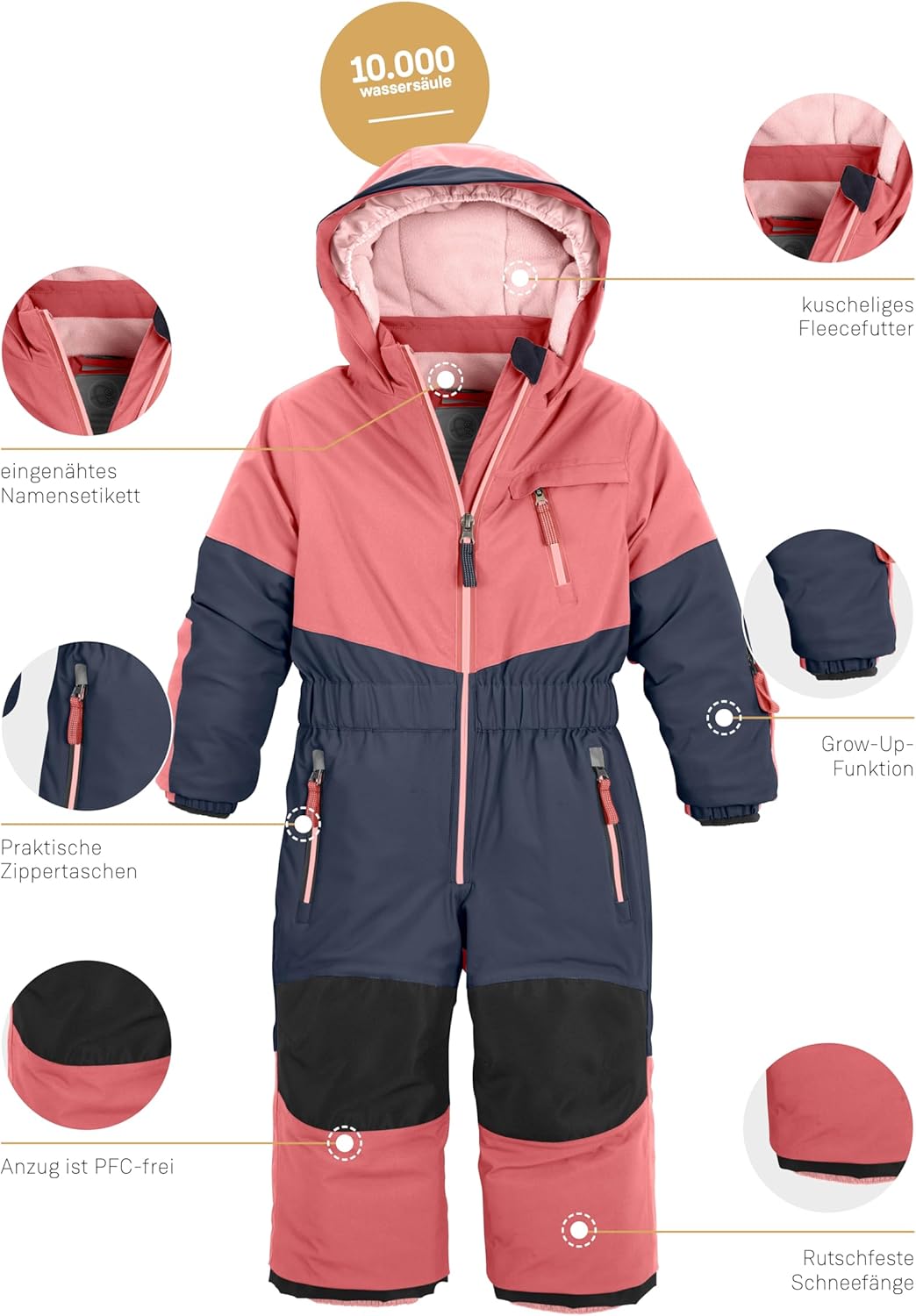 first instinct by killtec Unisex Fisw 32 Mns Onpc Skioverall/Schneeanzug mit Kapuze, wasserdicht 86-