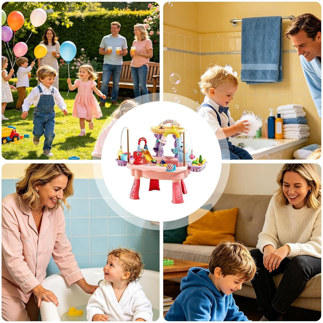 Kinder Wassertisch Elefanten-Design Sensorik-Waschbeckenspielzeug | Kinder Aktivitätstisch Für Hinte