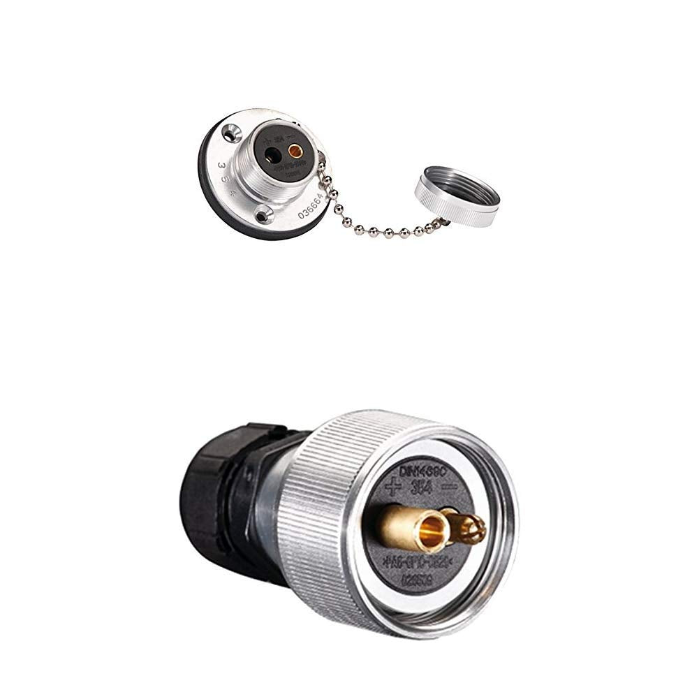 HELLA 8JB 002 281-002 Steckdose mit Schraubkontakt, 2 –polig, 6 bis 8 mm², 42 V und 8JA 001 925-001