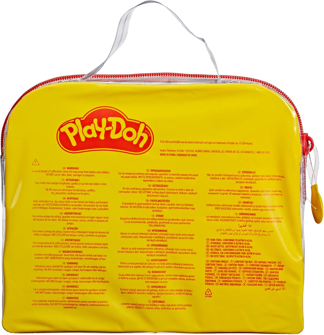 Play-Doh Starter Set, mit 4 Dosen zu je 56 Gramm und 9 Accessoires zum Schneiden und Formen, dazu Ta