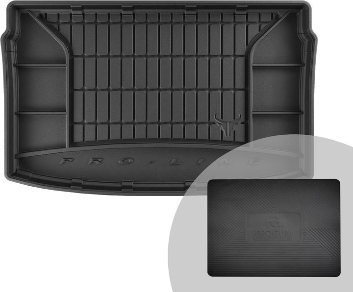 FROGUM ProLine 3D Gummimatte Exklusive Auto Kofferraummatte Kofferraumwanne für Volkswagen Polo VI a