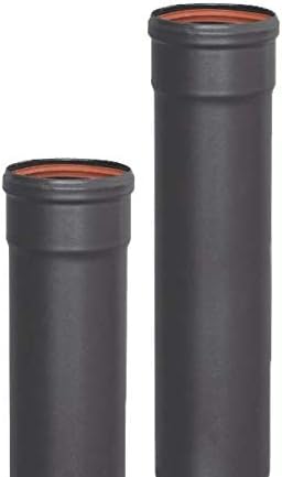 S&M 485633 Zubehör + emaillierter Schlauch bis 850°C für Pelletofen und Kamine mit Rohrdurchmesser 8