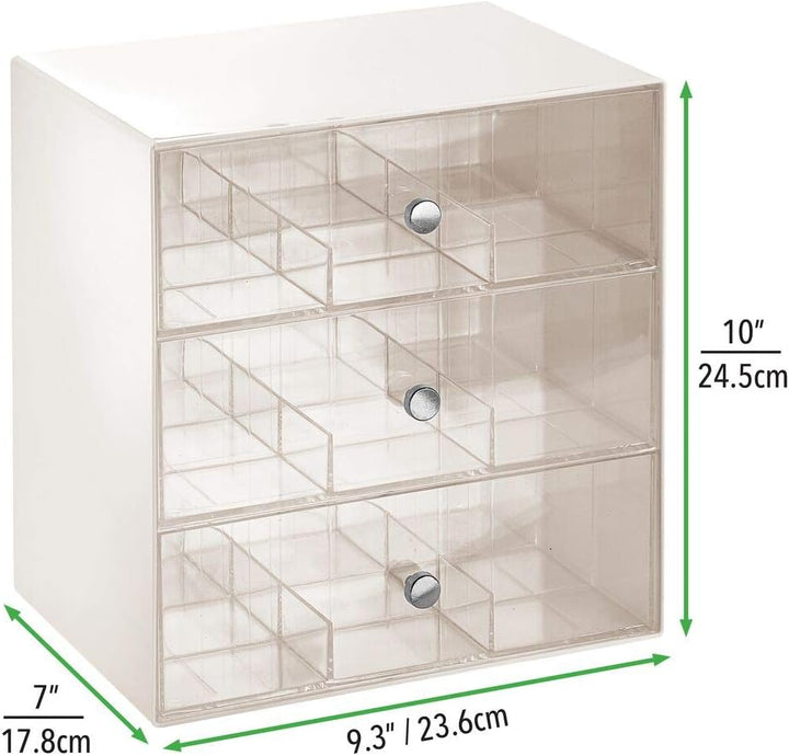 mDesign Aufbewahrungsbox für Teebeutel, Kaffeepads, Zucker usw. – kompakte Teekiste aus Kunststoff m