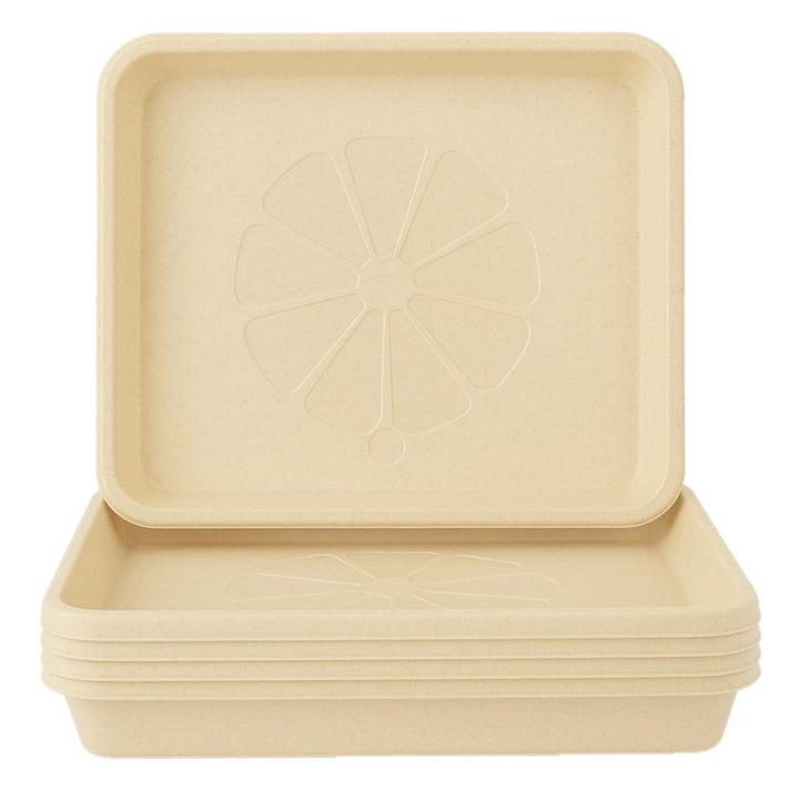 Home Garden Ornaments Untersetzer Blumentopf Eckig Beige 29x29cm Set of 5 – Dauerhaft Blumentopf Unt