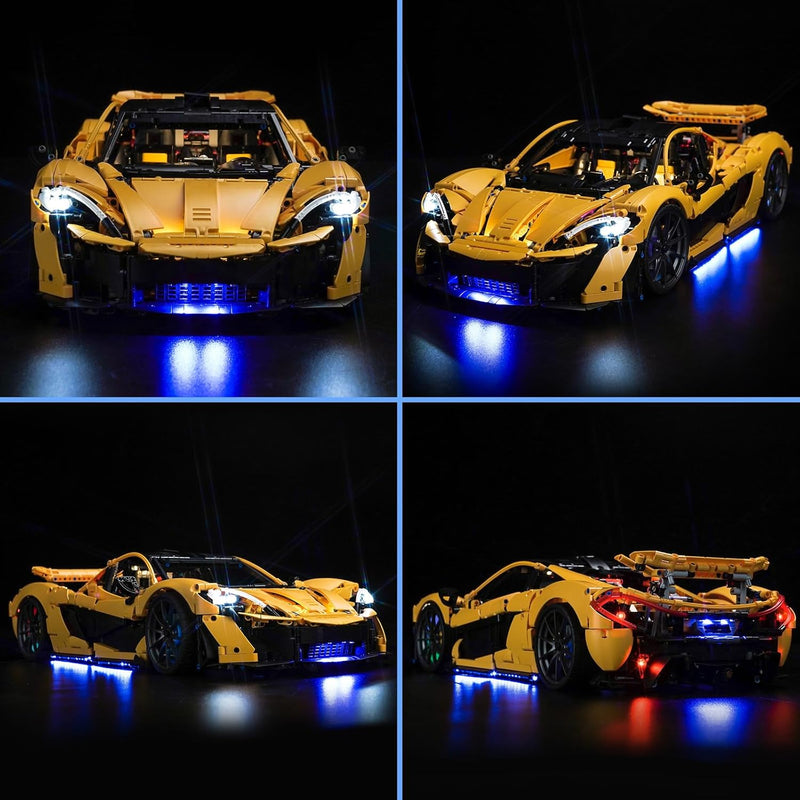 LocoLee Licht Set Kompatibel mit Lego McLaren P1 Sonderanfertigung Version, Nur Lichter Set - Kein M