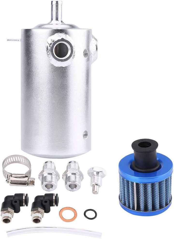 Ölauffangbehälter, Yctze 0.5L Universal Aluminium Automotor Ölauffangbehälter Kann Reservoir Entlüft