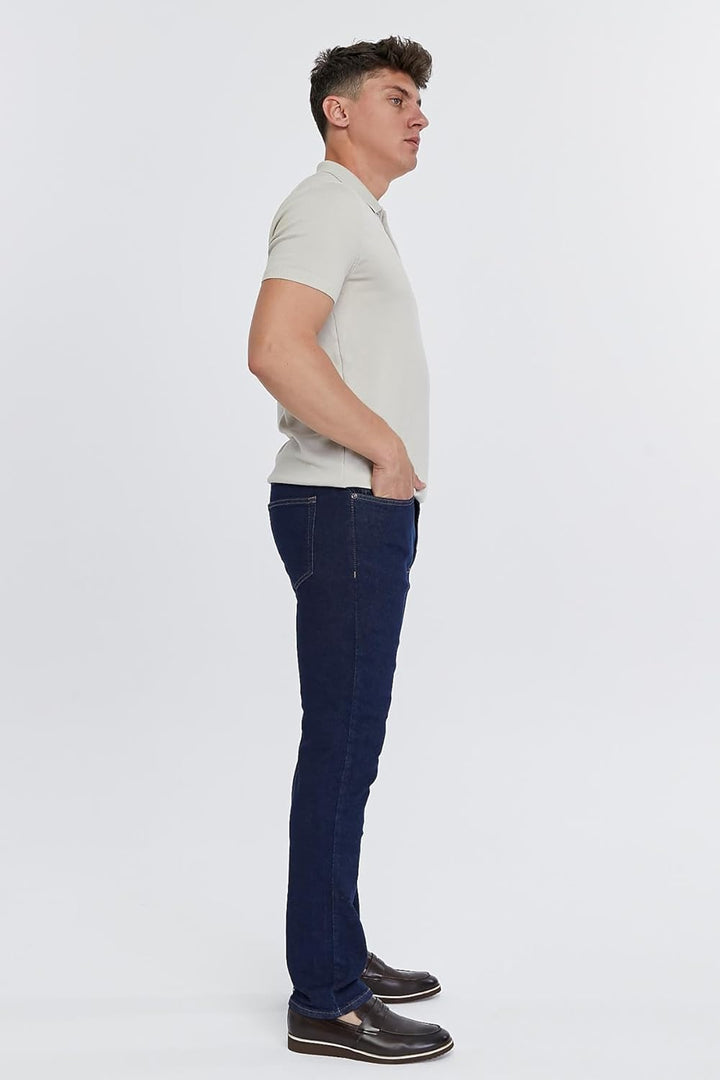 Herren Jeans Regular Fit, Stretch Jeanshose, Herren High Waist, Straight Cut, Basic Washed, Männer H