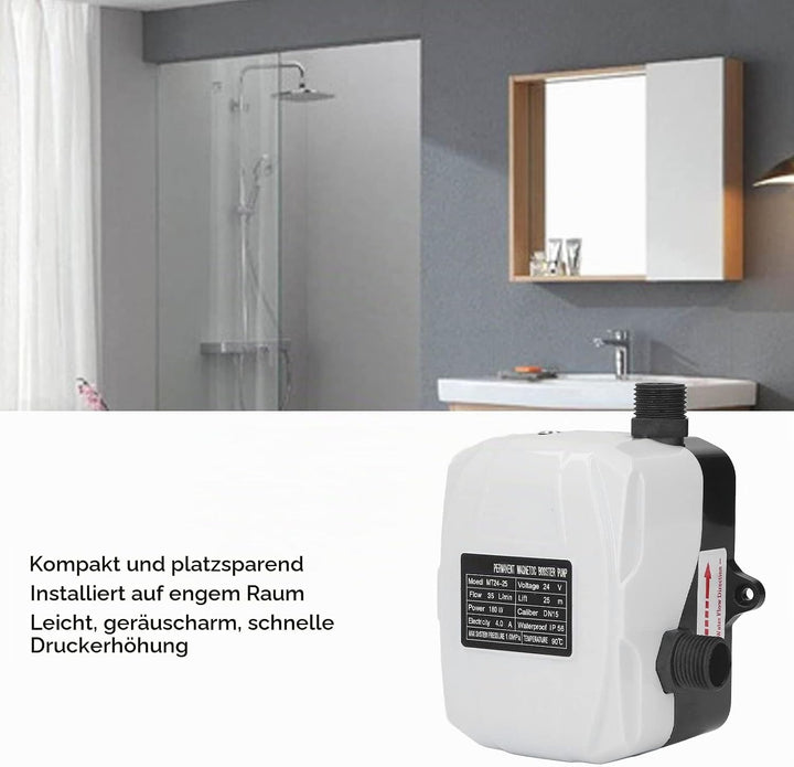 Wasserdruckerhöhungspumpe High Lift 180W Haushaltsautomatische Home Booster Pump DC 24V